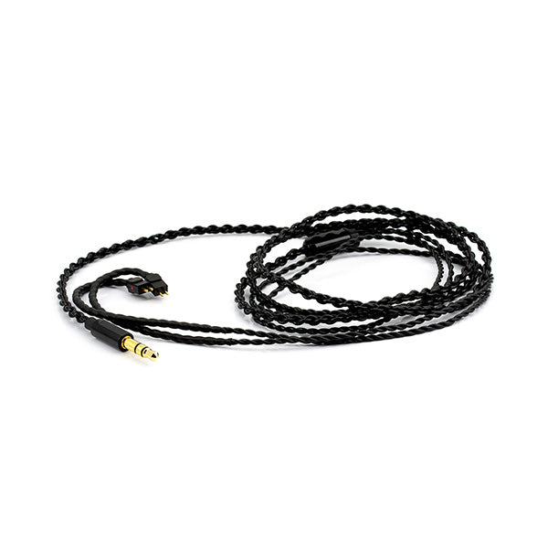 Black Jacket Sliver Plated Litz Cable - 3.5mm 【FA-2439】